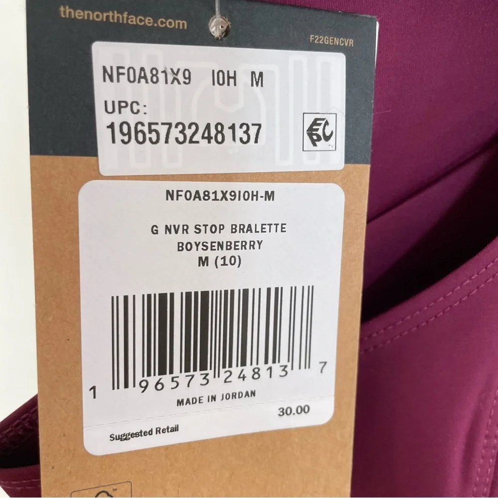 The North Face Girls Never Stop Bralette New